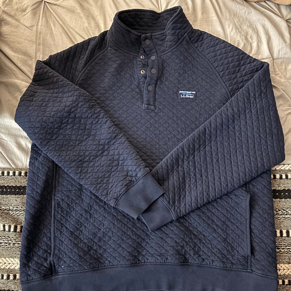 L.L. Bean Quilted Pullover XL